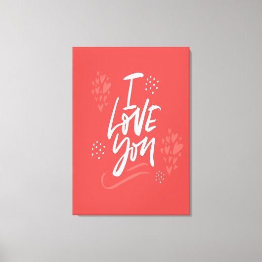 Ich Liebe Sie Leinwanddruck (Vorderseite)
