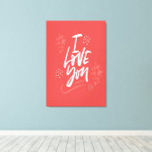 Ich Liebe Sie Leinwanddruck (Insitu (Holzboden))