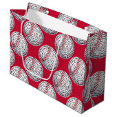 Ich Liebe, Sie Liebe Boston 6-Baseball-GIFT BAG L Große Geschenktüte (Vorderseite Schrägansicht)