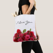 Ich Liebe Sie Liebling Rot und Rosa Rosen Tasche (Von Nahem)