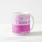 Ich Liebe Sie 💜 Lila Tasse (VorderseiteRechts)