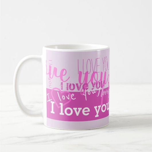Ich Liebe Sie 💜 Lila Tasse (Links)