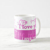Ich Liebe Sie Lila Tasse (VorderseiteRechts)