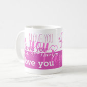 Ich Liebe Sie Lila Tasse (Vorderseite Links)