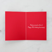 Ich Liebe Sie lustige Katze 40. Ruby Jubiläum Karte (Innenseite)