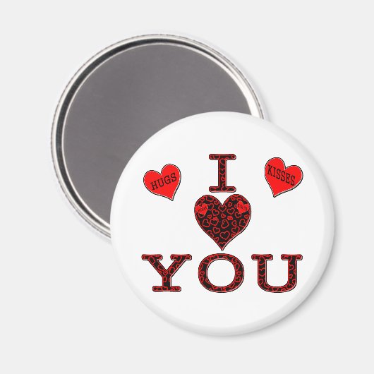 Ich Liebe Sie Magnet (Vorderseite/Rückseite)