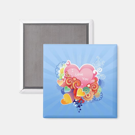 Ich Liebe Sie Magnet (Vorderseite/Rückseite)
