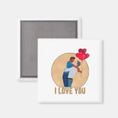 Ich Liebe Sie Magnet (Vorderseite/Rückseite)