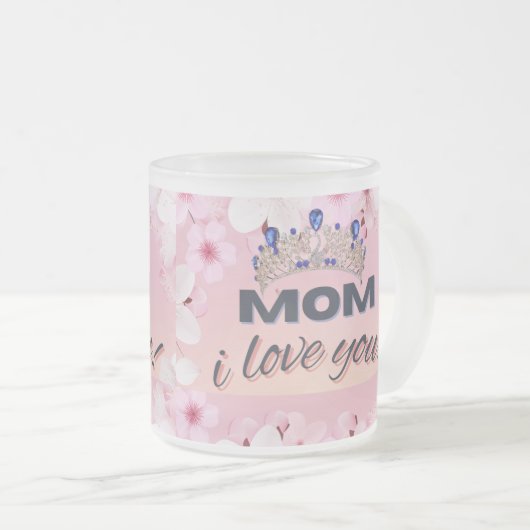 Ich Liebe Sie Mama Cup 10 oz Mattglastasse (VorderseiteRechts)