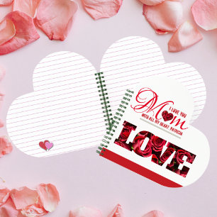 Ich Liebe Sie Mama Eleganter Tag der Neuen Mütter Notizblock