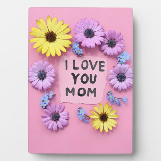 Ich Liebe Sie Mama Fotoplatte (Vorderseite)