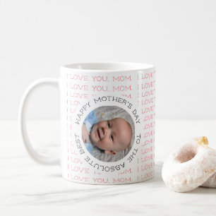 Ich Liebe Sie Mama Frohe Mutter Tag Baby Foto Kaff Kaffeetasse