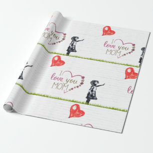 Ich Liebe Sie Mama Geschenkpapier