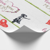 Ich Liebe Sie Mama Geschenkpapier (Ecke)