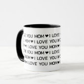 Ich Liebe Sie Mama Herz Tasse (Vorderseite Links)