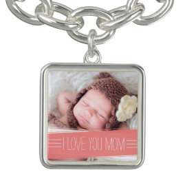 Ich Liebe Sie Mama | Korallenbanner-Foto Armband
