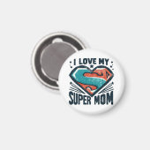 Ich Liebe Sie Mama Magnet (Vorderseite/Rückseite)