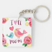 Ich Liebe Sie Mama Mutter Tag Schlüsselanhänger (Rückseite)