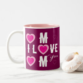 Ich Liebe Sie Mama, Muttertag, Besondere Anlässe Zweifarbige Tasse