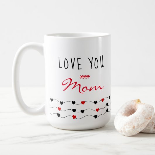 Ich Liebe Sie Mama | Muttertag Kaffeetasse (Mit Donut)