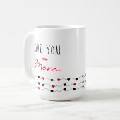 Ich Liebe Sie Mama | Muttertag Kaffeetasse (Vorderseite Links)