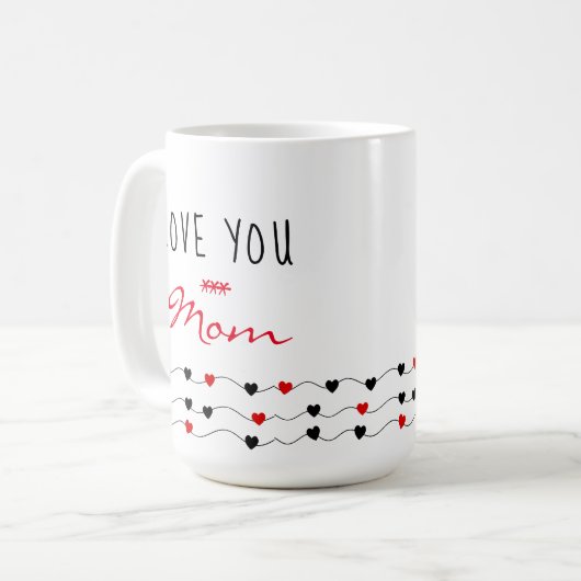 Ich Liebe Sie Mama | Muttertag Kaffeetasse (Vorderseite Links)