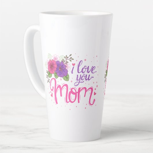 Ich Liebe Sie Mama | Muttertag Milchtasse (Linke Ecke)