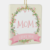Ich Liebe Sie Mama Muttertag | Ornament (Rechts)