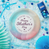 Ich Liebe Sie Mama Muttertag | Papierplatte Pappteller (Party)