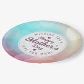 Ich Liebe Sie Mama Muttertag | Papierplatte Pappteller (Schrägansicht)