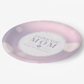 Ich Liebe Sie Mama Muttertag | Papierplatte Pappteller (Schrägansicht)