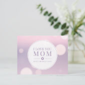 Ich Liebe Sie Mama Muttertag | Postkarte (Stehend Vorderseite)