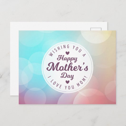 Ich Liebe Sie Mama Muttertag | Postkarte (Vorne/Hinten)