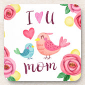 Ich Liebe Sie Mama Muttertag | UNTERSETZER (Vorderseite)