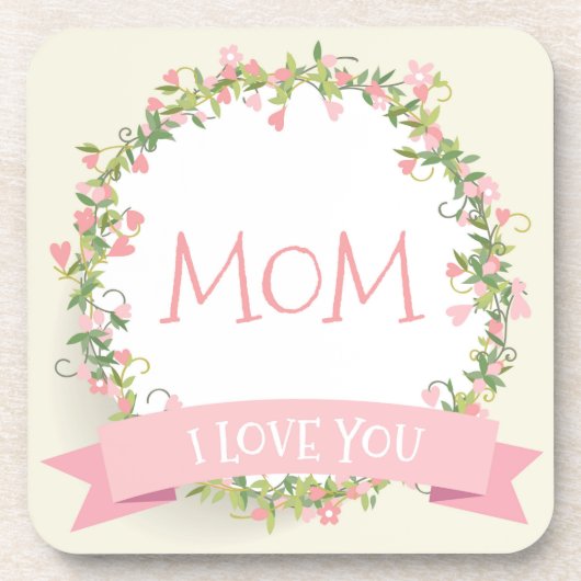 Ich Liebe Sie Mama Muttertag | UNTERSETZER (Vorderseite)