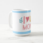 Ich Liebe Sie Mama Muttertagskaffee Tasse (Vorderseite Links)