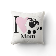 Ich Liebe Sie Mama Niedlichen Cartoon Schafspilze