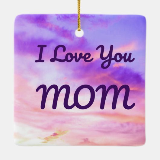 Ich Liebe Sie MAMA Ornament (Rückseite)