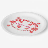 ICH LIEBE SIE MAMA , PAPIERPLATTE , NEUES JAHR , 2 PAPPTELLER (Schrägansicht)