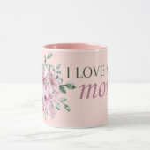 Ich Liebe Sie Mama Pink Blumencoffee-Geschenktopf Tasse (Zentrum)