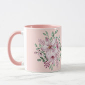 Ich Liebe Sie Mama Pink Blumencoffee-Geschenktopf Tasse (Links)