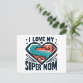 Ich Liebe Sie Mama Postkarte (Stehend Vorderseite)