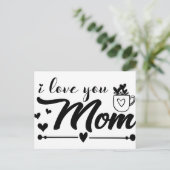 Ich Liebe Sie Mama Postkarte (Stehend Vorderseite)