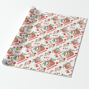 Ich Liebe Sie Mama Sloth Pattern Baby Dusche Gebur Geschenkpapier