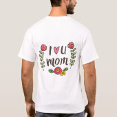 Ich Liebe Sie Mama T-Shirt (Rückseite)
