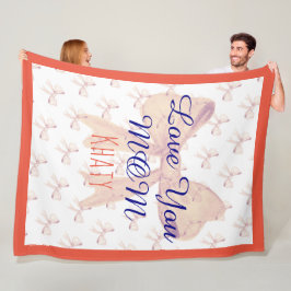 Ich Liebe Sie Mama Typografie Niedlich Tag der Neu Fleecedecke