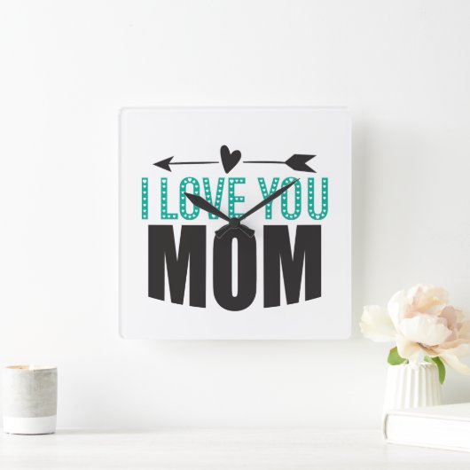 Ich Liebe Sie Mama Wall Uhr (Zuhause)