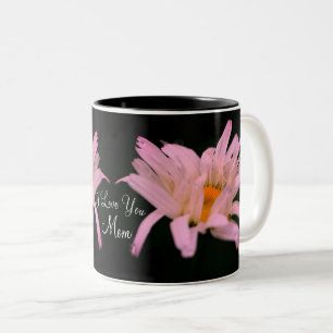 Ich Liebe Sie Mama White Daisy Personalisiert Zweifarbige Tasse