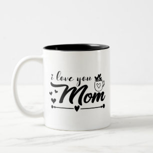 Ich Liebe Sie Mama Zweifarbige Tasse