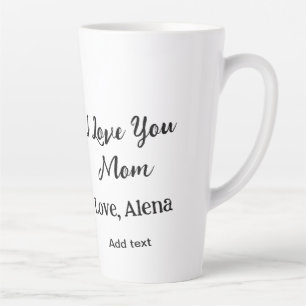Ich Liebe Sie Mama's Tag elegant fügen Foto-Text Milchtasse